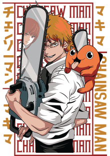 Chainsaw Dark Anime Vector